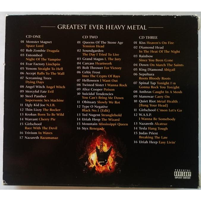 中古CD3枚組 『 Various Artists / Greatest Ever Heavy Metal 』 品番