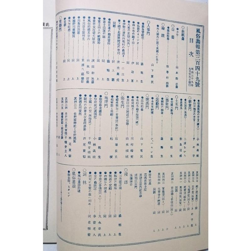 古書 『 風俗画報 明治文献復刻版（349号）』 1975年 明治文献発行
