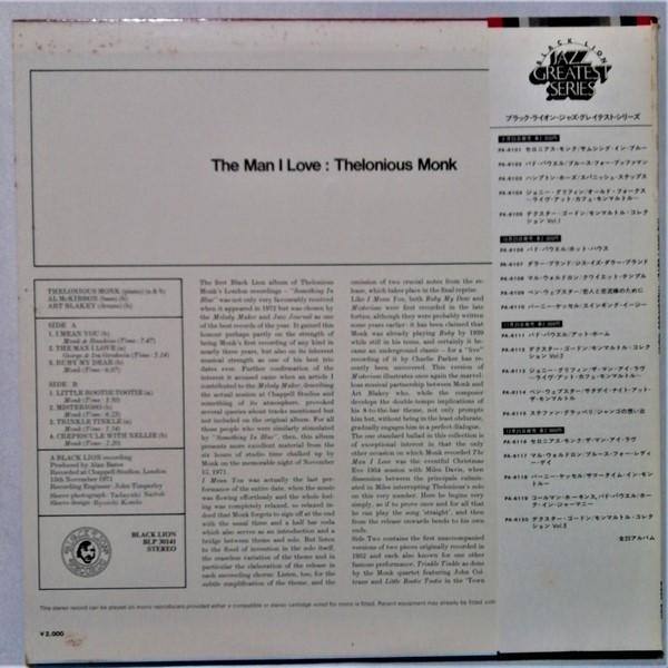 中古LPレコード Thelonious Monk（セロニアス・モンク）『 the man i