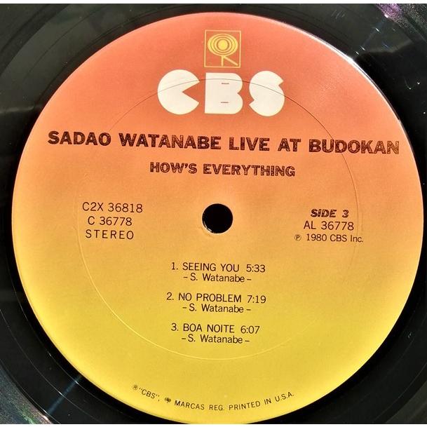 中古LPレコード2枚組 渡辺貞夫 Sadao Watanabe Live At Budokan