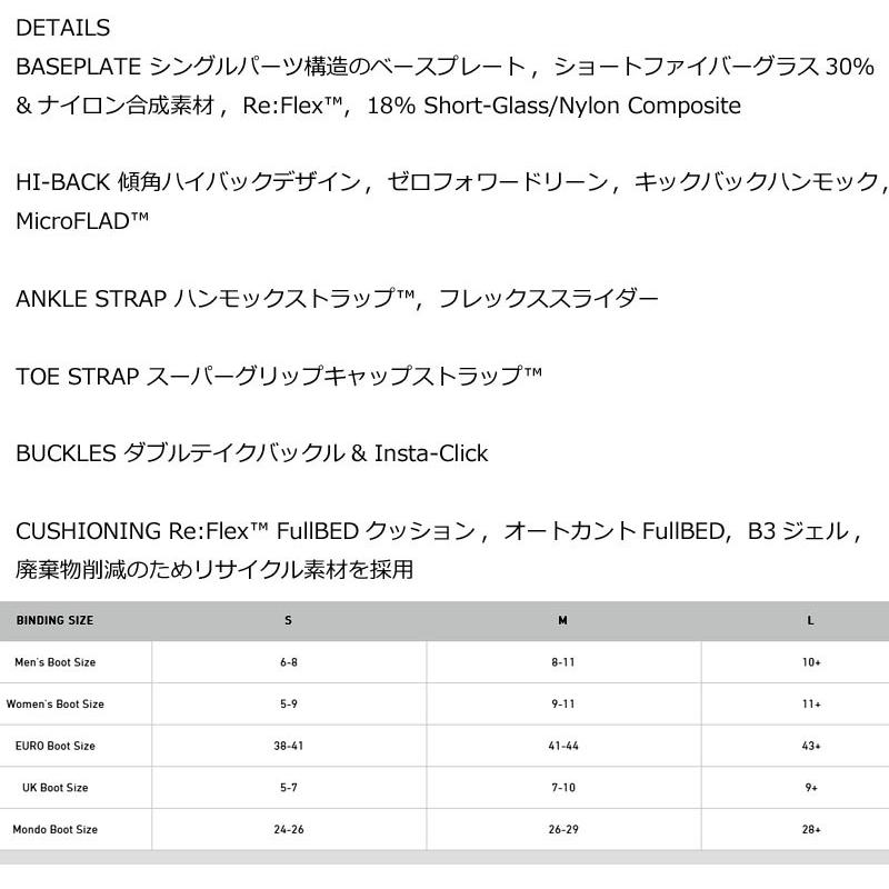BURTON バートン ビンディング GENESIS ジェネシス RE:FLEX BURTON バートン ビンディング GENESIS ジェネシス RE:FLEX
