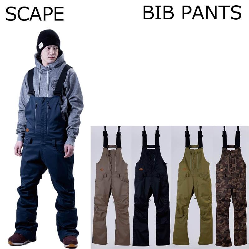 エスケープ ビブパンツ SCAPE BIB PANTS スノーボードウェア SNOWBOARD 