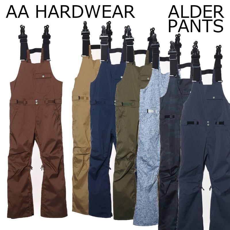 AA HARDWEAR 18-19 ダブルエー ハードウェア ALDER PANTS アルダーパンツ ビブ スノーボードウェア｜a2b-web