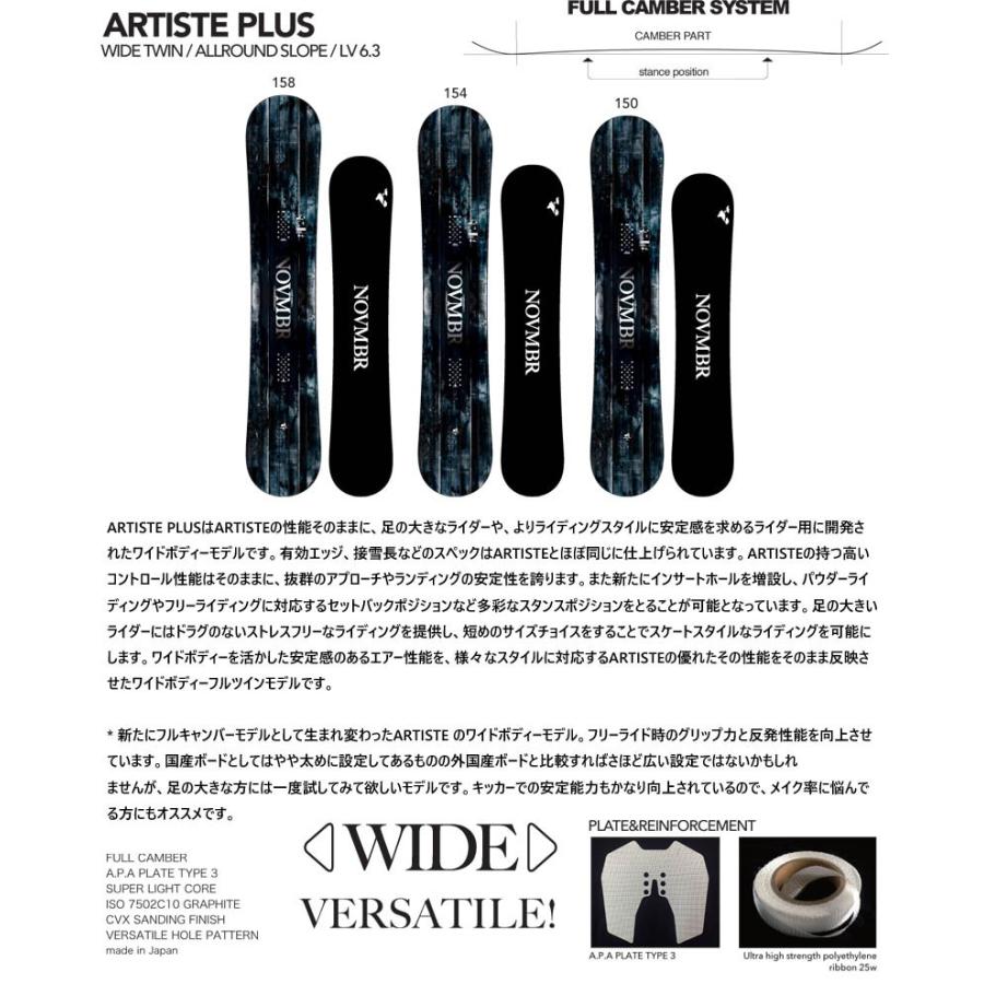 スノボー 板 november artiste blacklimited 152