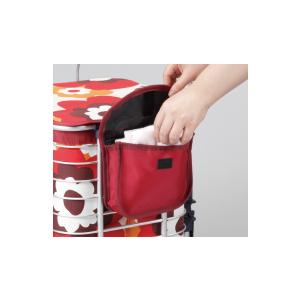 Uber ユーバ産業 座れる アルミワイヤーカート スワレル ワイン色　※ シルバーカー カート の場合は