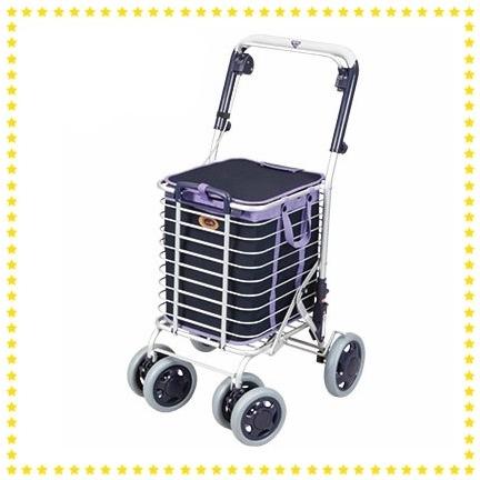 ユーバ産業 アルミワイヤーカート メッシュ紺 A-0245M 812+HWqPO7L.jpg_BO30,255,255,