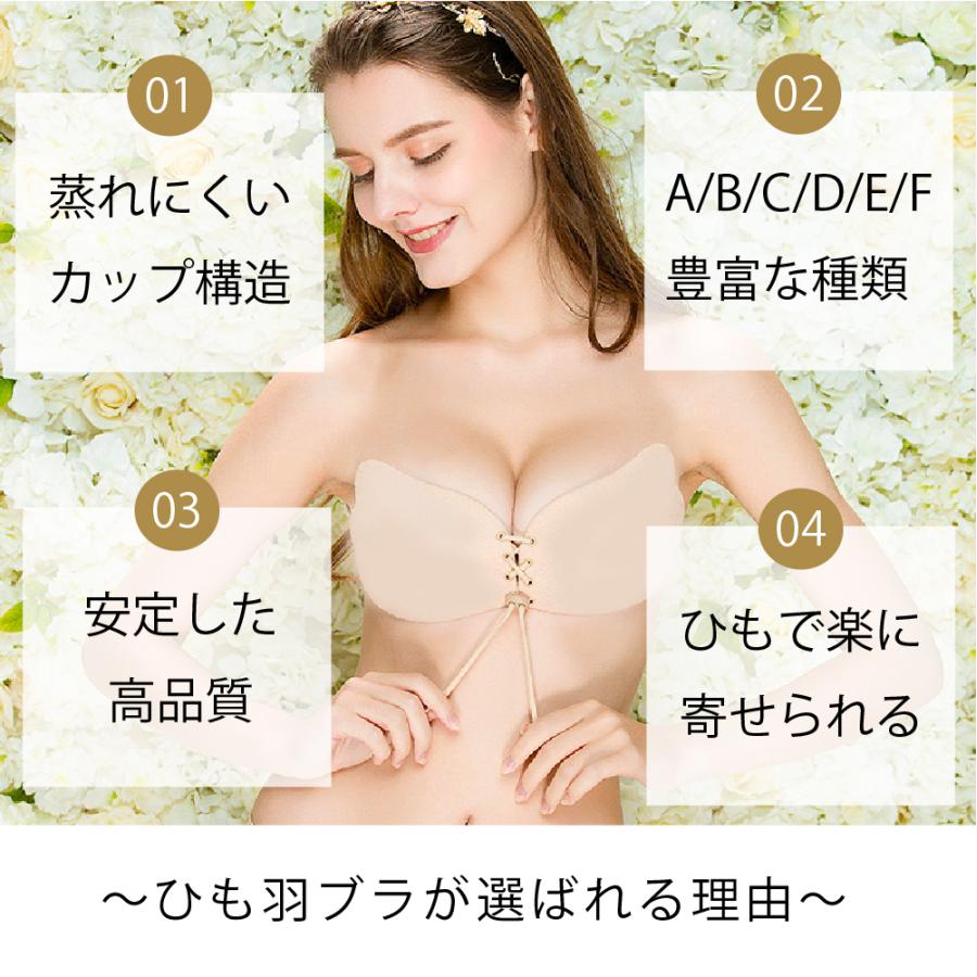 見事な創造力 ヌーブラ 大きいサイズ ドレス用 盛れる 編み上げ A~Gカップ用 携帯ケース付き シリコンブラ ひも羽 Cカップ用 ヌーブラ