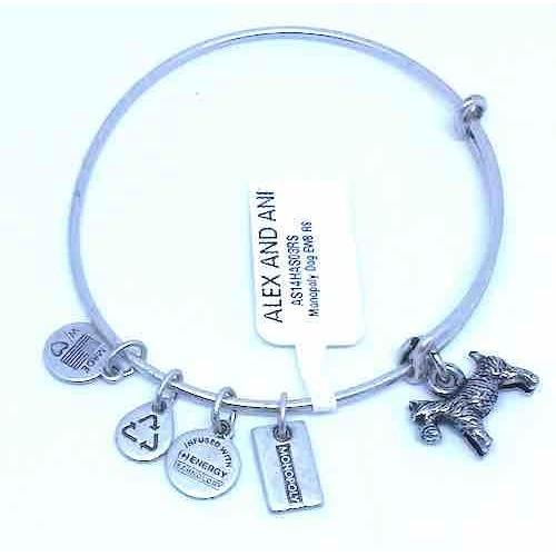 アレックスアンドアニーモノポリーバングル ドッグシルバー Alex and Ani Bangle Monopoly Dog Silver | Alex and Ani