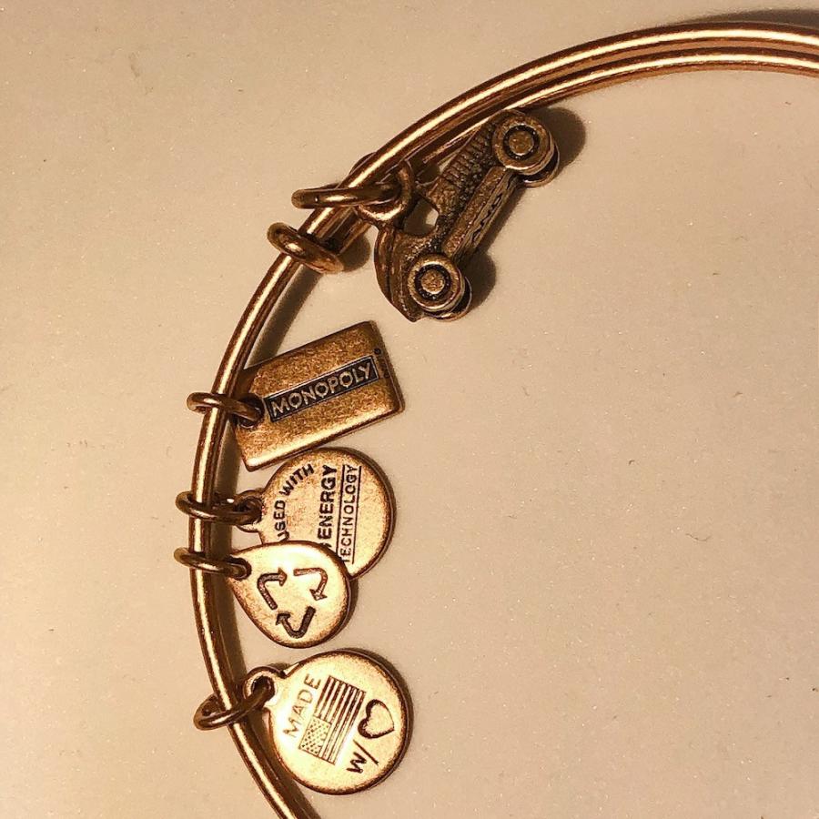 アレックスアンドアニーモノポリーバングル カーゴールド Alex and Ani Bangle Monopoly Car Gold | Alex and Ani