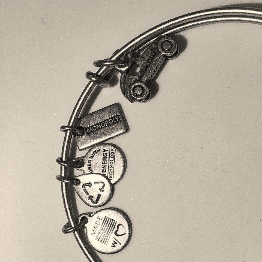アレックスアンドアニーモノポリーバングル カーシルバー Alex and Ani Bangle Monopoly Car Silver | Alex and Ani