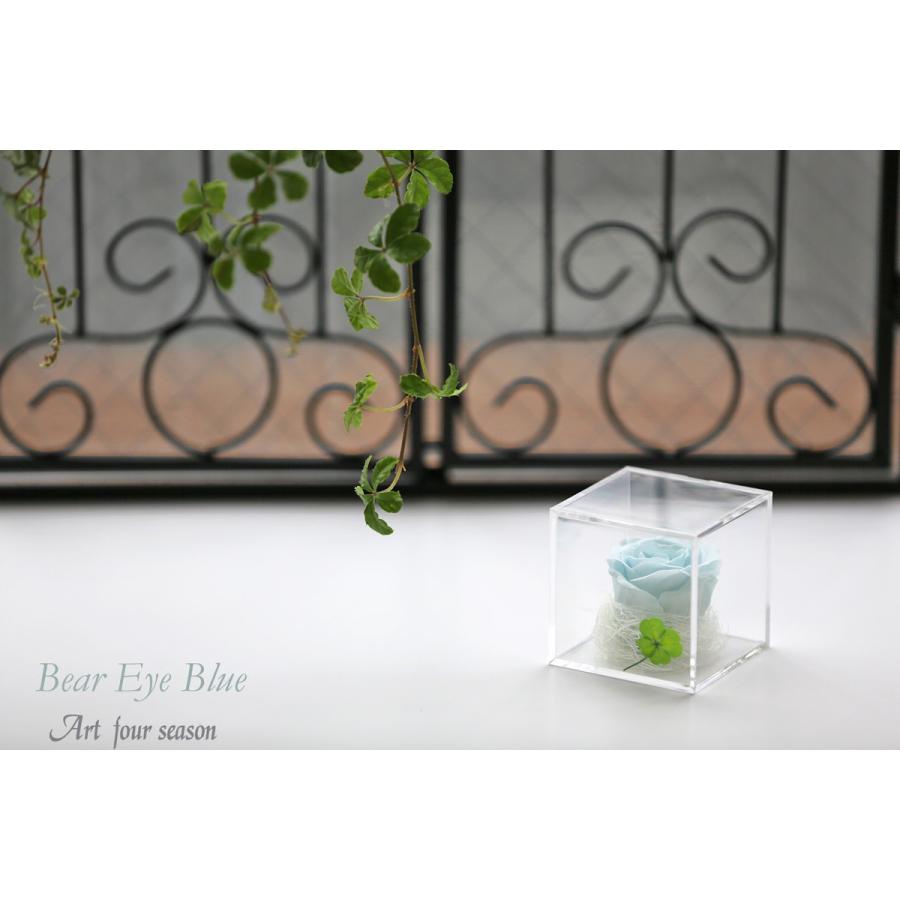 プリザーブドフラワー 四つ葉のクローバー 光るバラ 花 ギフト 誕生日プレゼント 女性 結婚記念日 カーネーション 母の日 ホワイトデー 【キューブ 】 | アートフォーシーズン | 09