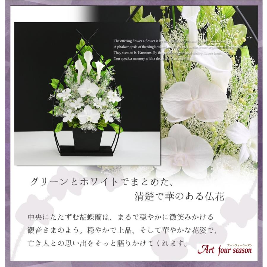 アートフォーシーズン プリザーブドフラワー 仏花 胡蝶蘭 カラー