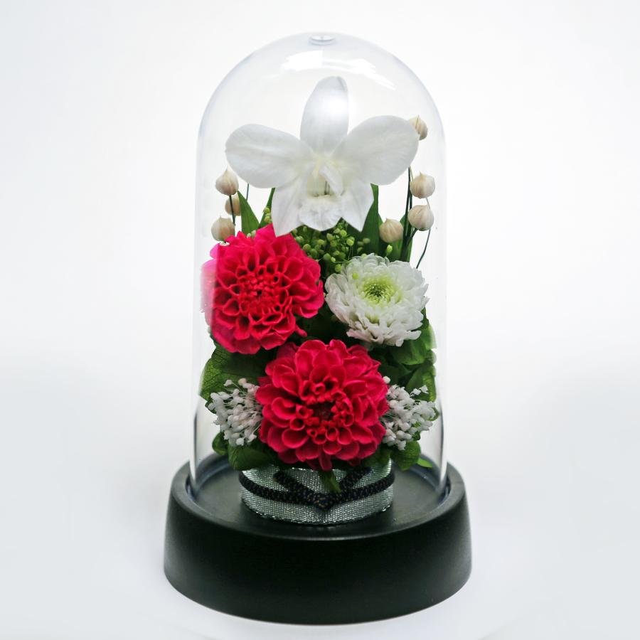 お供え花　プリザーブドフラワーアレンジメント　お盆 アートフォーシーズン プリザーブドフラワー 仏花 仏壇用 ブリザード