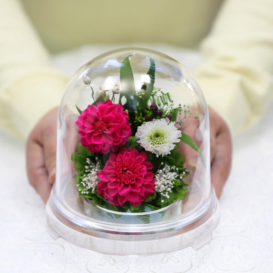 プリザーブドフラワー 仏花 仏壇用 ブリザードフラワー 法事 御供 アレンジメント 花 新盆 初盆 アートフォーシーズン 【お供え花ハーフ 】 | アートフォーシーズン | 08