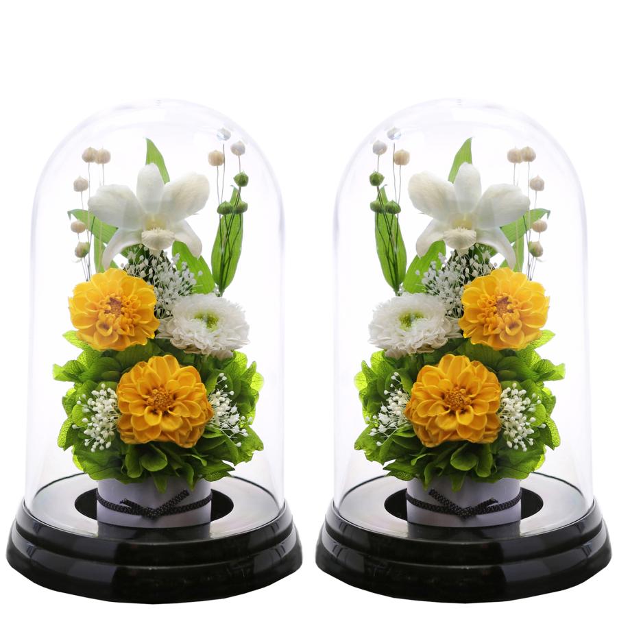 プリザーブドフラワー仏花　一対　お盆お供え花　お仏壇用　花器一体型 楽天市場】新盆 初盆 仏花 プリザーブドフラワー 仏壇用 仏花