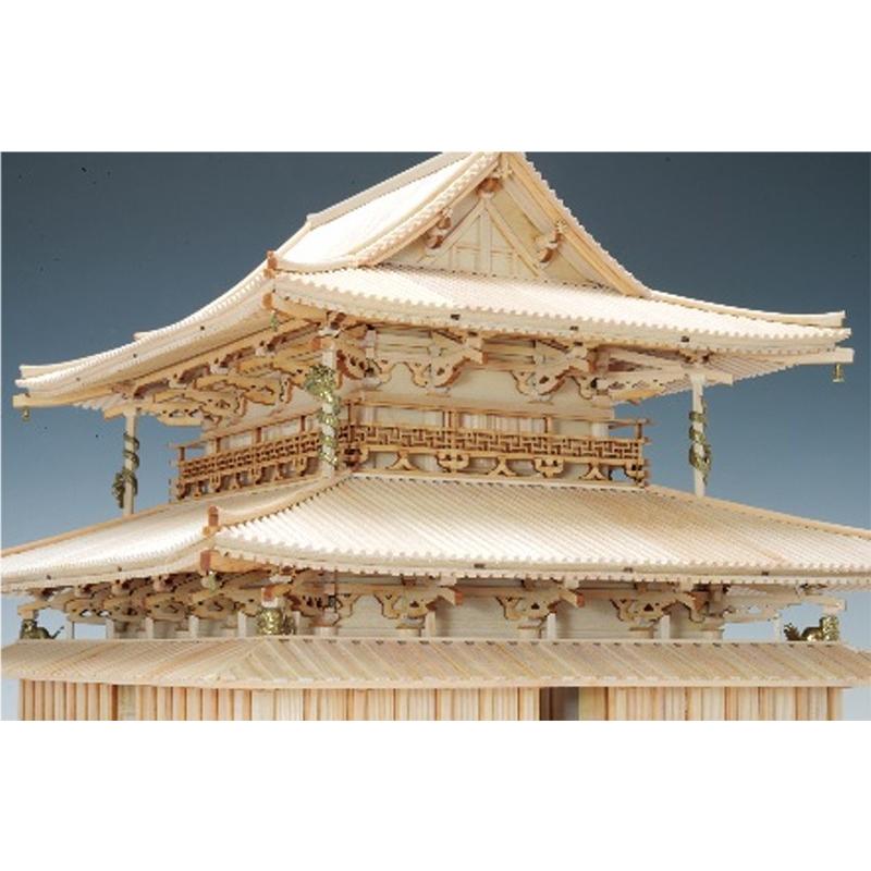 ウッディジョー　金閣寺　金堂　1/75 未使用 ウッディジョー 1/75 鹿苑寺 金閣 ゴールド仕様 木製模型 組立キット