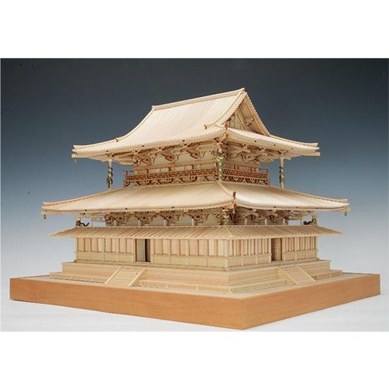 ウッディジョー/木製建築模型 1/75法隆寺・金堂（改） : アクア