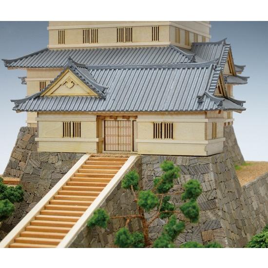 ウッディジョー/木製建築模型 1/150小田原城+ジオラマ・塗料セット｜a9ayoka｜04