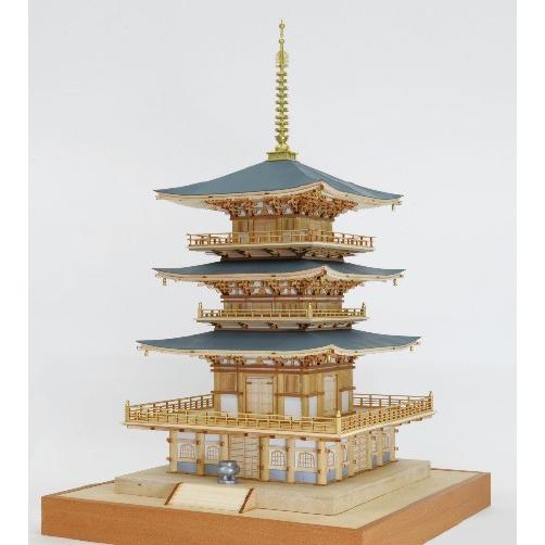 ウッディジョー/木製建築模型 1/75那智山・青岸渡寺 三重塔 : アクア