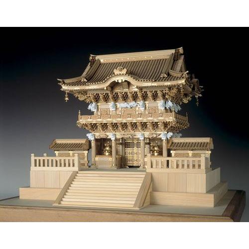 【完成品】【木製建築模型】ウッディージョー日光東照宮 陽明門白木造り 1/50 ウッディジョー/木製建築模型 日光東照宮・陽明門（1/50） : アクア