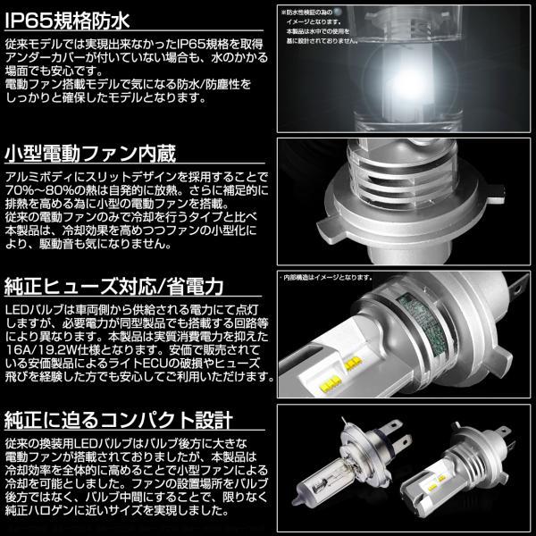 ピクシス ジョイ LA250S/LA260S LED ヘッドライト ロービーム/ハイビーム Hi/Lo 切替 H4 11000LM高輝度LEDチップ搭載 55W車検対応_6