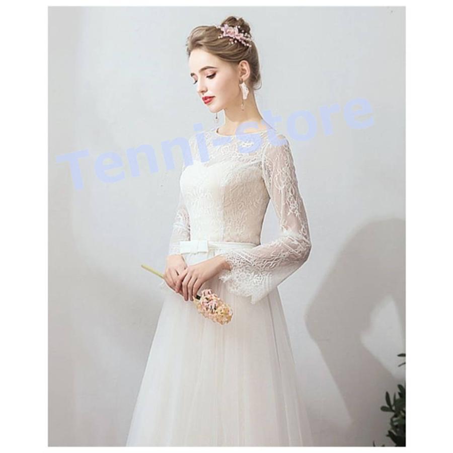 ウェディングドレス 結婚式 二次会ドレス 花嫁 スレンダードレス  