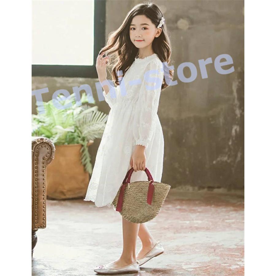 ワンピース キッズ リゾートワンピース 子供服 女の子 キッズ 長袖  