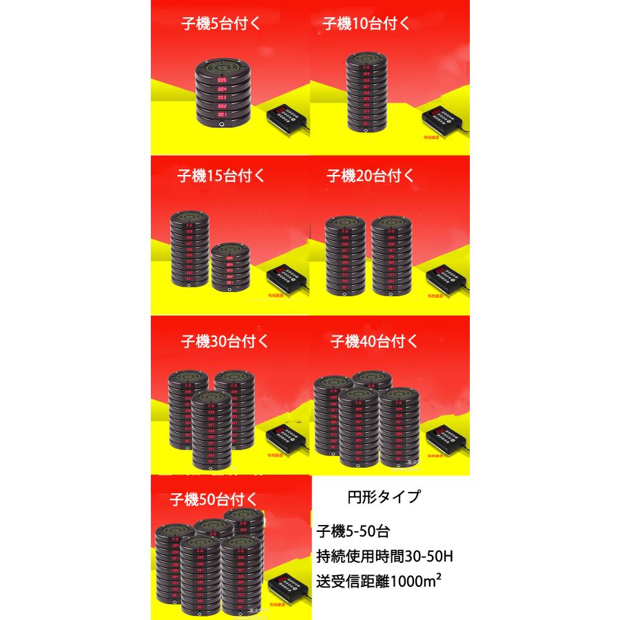 受信機8-20台 フードコート 呼び出しベル レストラン ゲスト 受信機8-20台 フードコート 呼び出しベル レストラン ゲスト