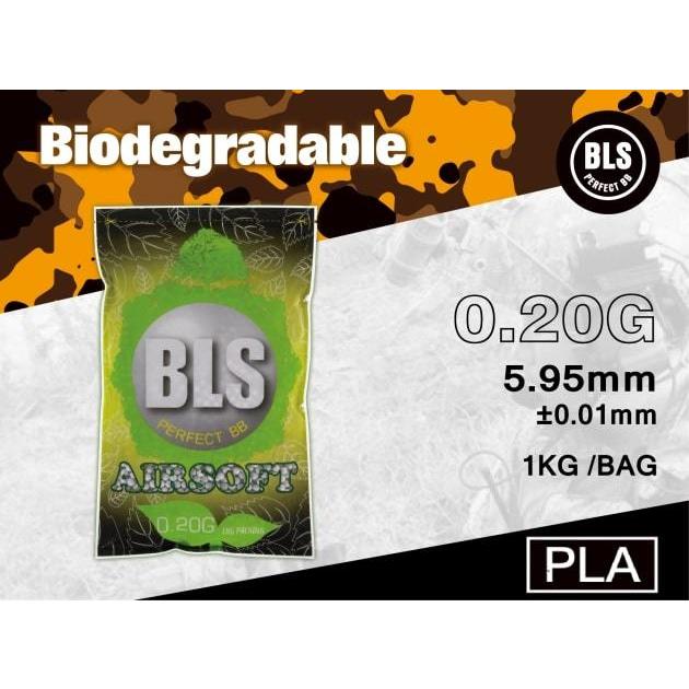 BLS 2021春大特価セール！ ブランドのギフト BB弾 1kg 生分解 バイオ 5000発 ポリ乳酸 PLA 0.20g ホワイト