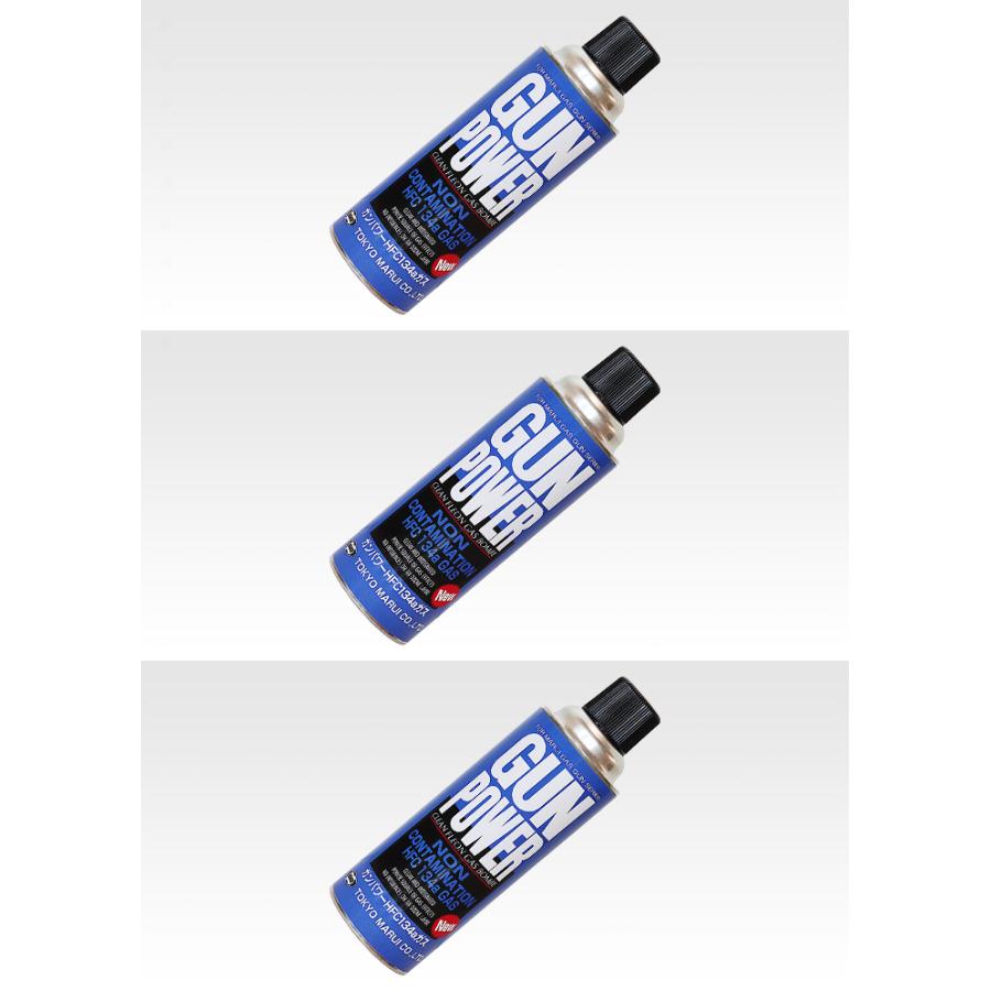 TOKYO MARUI 東京マルイ NEW ガンパワー HFC134a ガス(400g)3 TOKYO MARUI 東京マルイ NEW ガンパワー HFC134a ガス(400g)3