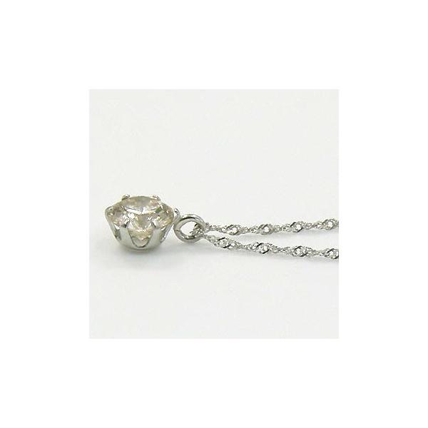 プラチナ(Pt900) ライトブラウンダイヤ0.37ｃｔ ネックレス(スクリューチェーン40ｃｍ)送料無料_3