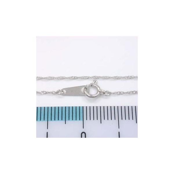 ネックレス50センチ プラチナ（Pt850）スクリューチェーン（幅約0.6mm 