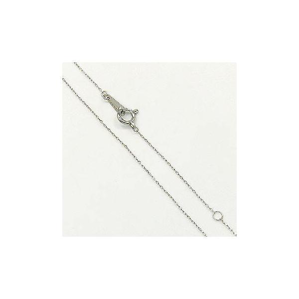 プラチナ850ネックレス 約40cm プラチナ 0.6ミリ幅 40センチ小豆チェーン ネックレス(Pt850