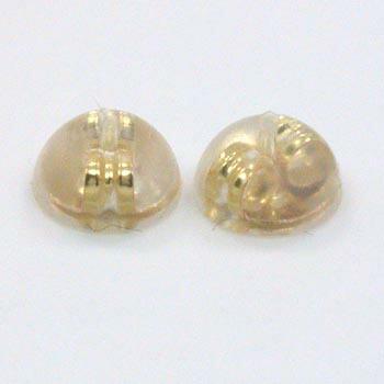 K18シリコンWlockキャッチ　特大　(ピアス芯太さ0.9mm用） | 