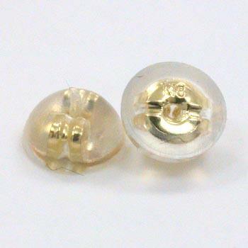 K18シリコンWlockキャッチ　特大　(ピアス芯太さ0.9mm用） |  | 02