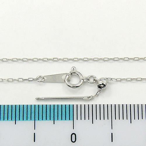 長さ70センチ 小豆チェーン スライドピン　0.28線形　ネックレス（幅0.9mm）長さ調整・抜き差し可能・引き輪プレート付K18PG/K18G/K18WGの画像