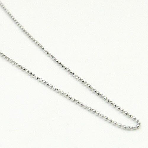 18金ゴールド　長さ50センチ スライドピンカットボールチェーン ネックレス(幅0.8mm・長さ50cm/長さ調整・抜き差し可能)送料無料の画像