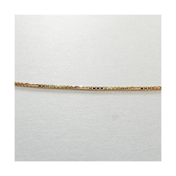 k10チェーン 1.2mm幅？　45cm スライド 長さ45センチ 10金(K10) ベネチアンチェーンスライドピン ネックレス