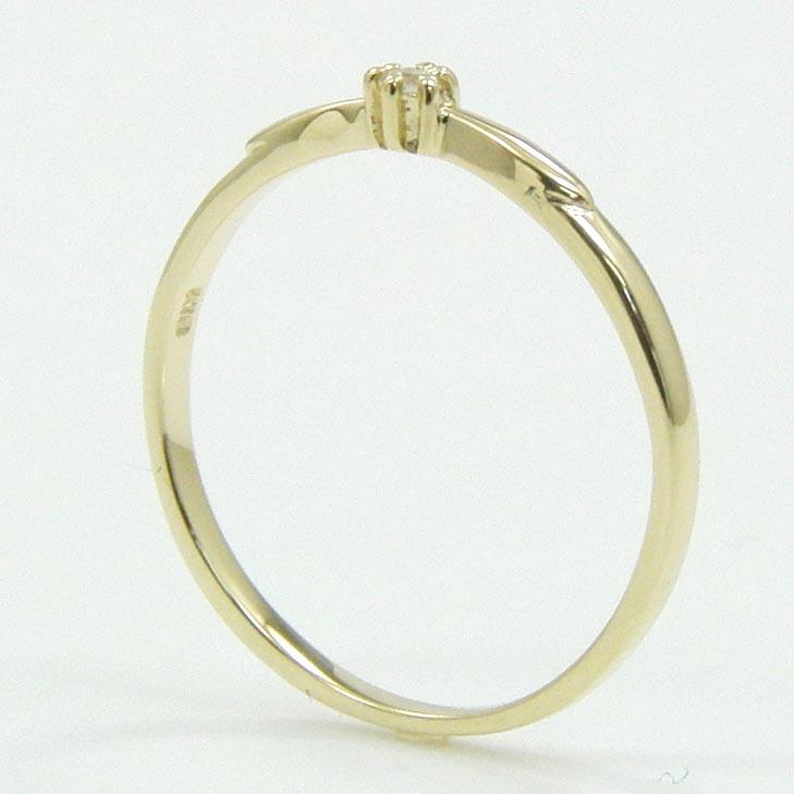 ダイヤモンド リング 0.01ct(VSクラス)一粒 ピンキー 18金(K18 ダイヤ