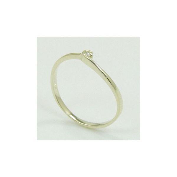 ダイヤモンド 4号 リング 0.01ct(VSクラス)一粒 ピンキー 10金(K10 