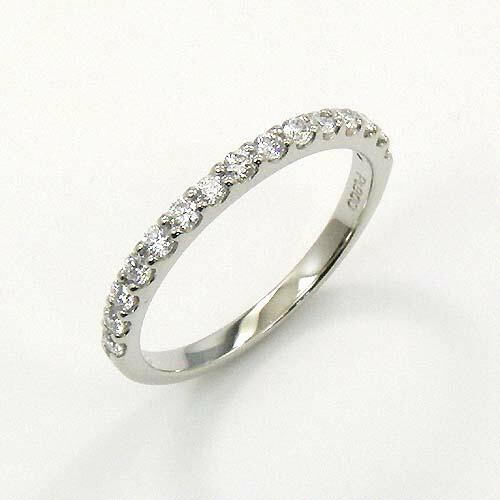 Pt900 天然ダイヤモンド リング ハーフエタニティ プラチナ 楽天市場】K18/Pt900【0.7ct】ハーフ エタニティリング【送料