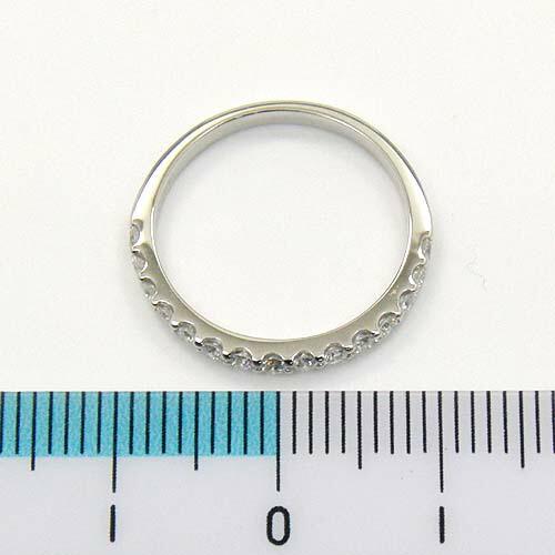 プラチナ(PT900)　ダイヤモンド（VVS2　Gカラー）ハーフエタニティ　リング　0.28ct 送料無料　即納(4日前後発送) 代引手数料無料の画像