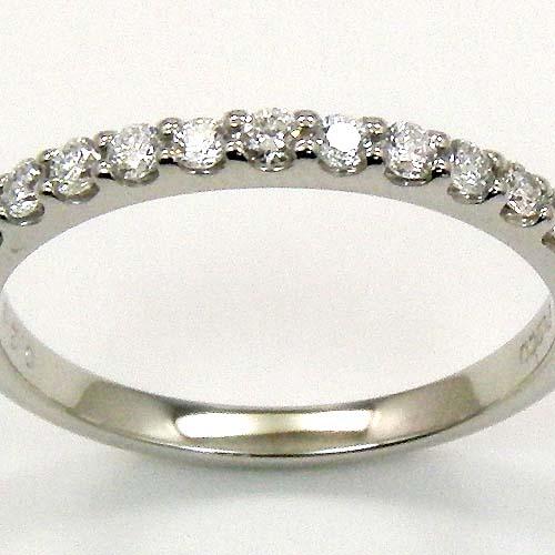プラチナ(PT900)　ダイヤモンド（VVS2　Gカラー）ハーフエタニティ　リング　0.28ct 送料無料　即納(4日前後発送) 代引手数料無料の画像