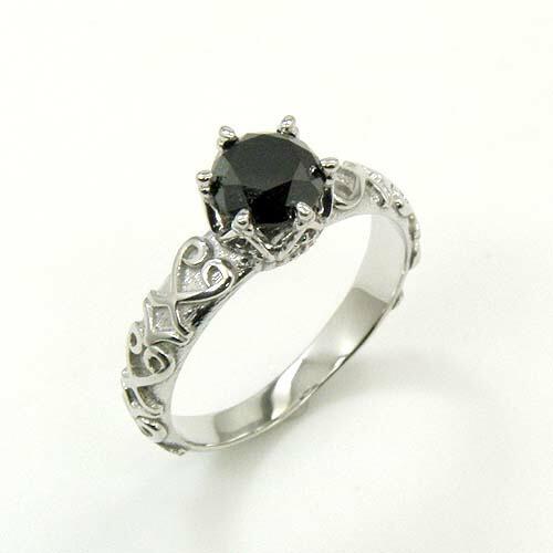 pt900 ブラックダイヤモンド　1ct ブラックダイヤモンド プラチナ(Pt900) ブラックダイヤモンド 1