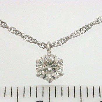 PT900 天然ダイヤダイヤモンド　SI2　J　 0.3ct プチネックレスの画像