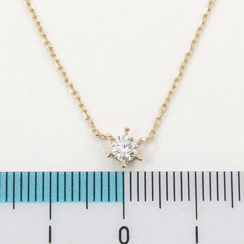 ダイヤモンドネックレス 18金ゴールド ダイヤ 0.18ct(Gカラー・VVS2 