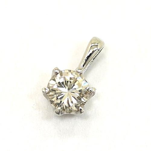 y*9様 一粒ブラウンダイヤモンド0.4 pt900ネックレストップ プラチナ900 ペンダントトップ ベリーライトブラウンダイヤモンド 0.4