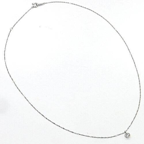 ネックレス レディース プラチナ900　ダイヤモンドネックレス ペンダント Pt900　ダイヤ　0.09ct　Pt850スクリューチェーン 長さ42cm 送料無料 |  | 05