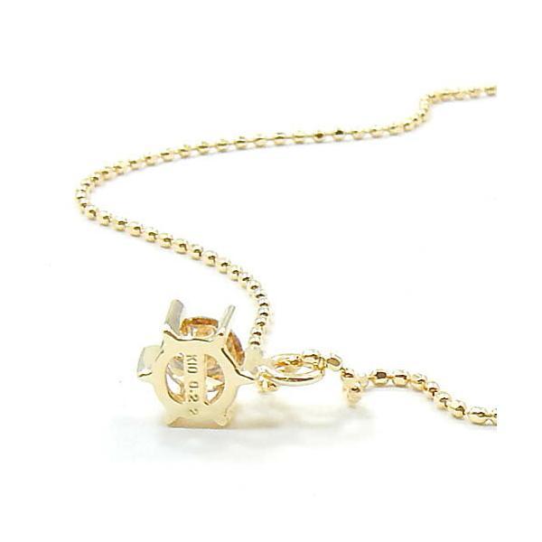 10金(K10)ゴールド　ライトブラウンダイヤモンド0.22カラット(SIクラス)ペンダント　ネックレス送料無料 K10