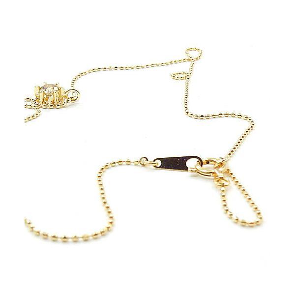 10金(K10)ゴールド　ライトブラウンダイヤモンド0.22カラット(SIクラス)ペンダント　ネックレス送料無料 K10